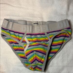 Diesel Multicolor Striped Briefs